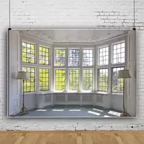 Yongfoto 3 x 2,5 m vinilo nuotraukų fonas interjeras europietiškas pastatas prancūziškas langas saulės šviesa gamta rudens fotografijos fonas fotosesijoms portretinės nuotraukos vakarėlių vaikų foto studijos rekvizitai