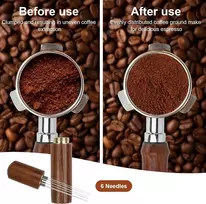 5 dalių kavos grūstuvo rinkinys 51 mm, espresso grūstuvo rinkinys su dugnu neturinčiu portafiltru 51 mm su 3 auselėmis, espresso grūstuvas, espresso kilimėlis, wdt įrankis, suderinamas su Delonghi Dedica Ec685, Ec680, Ec785, Ec885