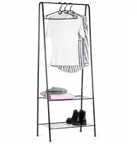 Stovas drabužių kabykla metalinė juoda 153 cm / Vilde