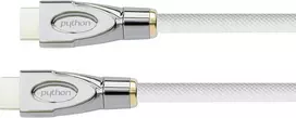 Python Series Premium didelės spartos hdmi jungties kabelis su ethernet – 4k2k / uhd / ultra hd @ 60 hz – hdmi 2.0 – varinis laidininkas, 3d, trigubas ekranavimas, nailono pynė – baltas – 5 m