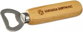 Borussia Dortmund Unisex Bvb butelių atidarytuvas su medine rankena, medis, pilka, 10 cm Eu