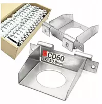 Cd60 vienpusis skersinis jungiklis gipso kartono profiliams, cinkuotas, 100 vnt.