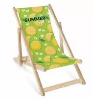 Allbag Medinis vaikiškas gultas Summer Kid žalias geltonas su citrinų raštu