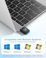 Bluetooth 5.4 Usb adapteris Pc, nešiojamam kompiuteriui, Edr