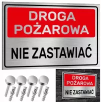 Nerūdijančio plieno lentelė priešgaisrinis kelias nestatykite 30x20 aliuminis