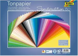 Spalvoto popieriaus rinkinys, 25x35 cm, 130 g/m², 25 lapai