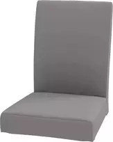 Custom Slipcover Replacement tvirtas Henriksdal kėdės užvalkalas, plotis 21" pakaitinis užvalkalas, tinkantis Ikea valgomojo kėdžių užvalkalams (šviesiai pilka medvilnė)
