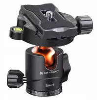 Objektyvas Kf Concept Didelė 3d panoraminė rutulinė galvutė 25 mm 8kg arca metalinė + greito atjungimo plokštelė