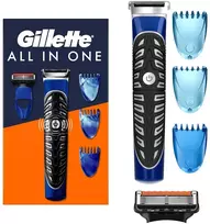 Gillette Fusion 5 Styler Skutimosi rinkinys vyrams, barzdos kirpiklis + skutimosi galvutė + 3 šukų antgaliai, dovana vyrams
