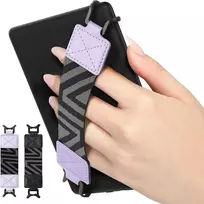 Moko riešo dirželis 6–8 colių kindle Ereaders fire planšetiniams kompiuteriams/kobo/voyaga/lenovo/sony e. knygų planšetiniams kompiuteriams, labai elastingas universalus laikymo dirželis, planšetinio kompiuterio pirštų laikiklis, 2 vnt., juodas + taro vio