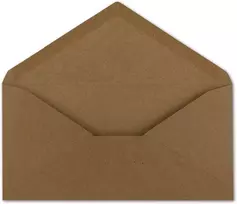 25 vokai din long kraft popierius rudos spalvos 22 x 11 cm 120 g/m² drėgnas lipnus pašto vokas be langelio idealiai tinka kalėdiniams atvirukams kvietimams iš jūsų glüxx-agent