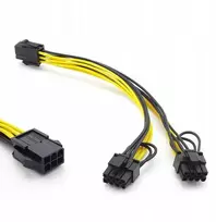 Vaizdo plokštės 6pin skirstytuvas į 2x 6/8pin 50cm