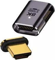 Nfhk 90 laipsnių kampu į kairę magnetinis 8k type-a hdmi 2.1 nuo vyriško iki moteriško tiesus vaizdo adapteris nešiojamam kompiuteriui hdtv