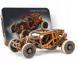 Wooden city Woodencity 3d medinis mechaninis judantis modelis Buggy konstruktorius