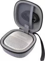 Automagnetola Aenllosi kietas dėklas, skirtas Bose Soundlink Micro Bluetooth garsiakalbiui, tik dėklas (pilkai baltas)