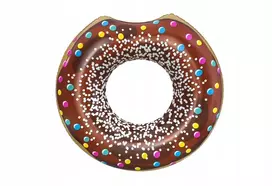 Pripučiamas plaukimo ratas croissant donut baseinui paplūdimiui bestway 36118