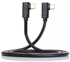 Kabelcc Usb-c Type C į Type C kabelis Gen2 10gbps 65w dvigubas 90 laipsnių kairės dešinės kampu Type 1m