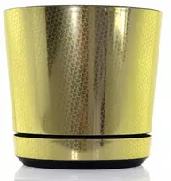 32 Auksinis Art Deco Didelis vazonas 19 L Vazonas su padėkliuku palmei, monstera