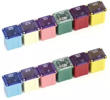 Qwork Mini Automobilio Saugikliai (12 vnt.) - 20a-60a