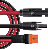 Zkeeshop saulės energijos į xt60i 5 m kabelis 10awg xt60i-f saulės kabelis 6 mm2 ilginamasis kabelis, suderinamas su nešiojama elektrine (5 m)