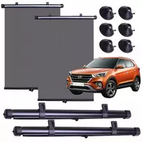 Automobilinė apsauginė roletė nuo saulės su siurbtukais, komplektas 2x 40 cm