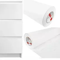 Lipni baldų plėvelė, balta matinė spalva, Pvc folija, baldų renovacija