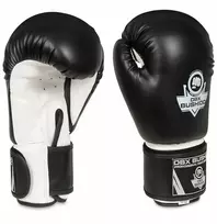 Bokso pirštinės 14 oz sparingo treniruotėms juodai baltos Dbx Bushido