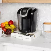 Mind Reader „anchor“ kavos kapsulių stalčius / dėžutė 36 Dolce Gusto, Keurig K Cup, Verismo Cbtl kapsulėms, juodas