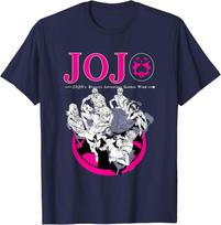 Jojos Bizarre Adventure Part 5 Golden Wind Brunos Gang Tshirt Summer 100 Cotton Oversized Graphic T Shirt Top Summer Unisex 3XL gray