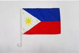 Az flag - filipinų vėliavėlė automobiliui - 45 x 30 cm - filipinų vėliavėlė automobiliui 30 x 45 cm - vėliavėlės automobiliams