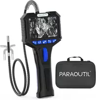 Endoskopinė kamera su apšvietimu, 1080p 3,5 colio endoskopinė inspekcinė kamera, ip67 pramoninis endoskopas 210° dvipusis pasukamas 6,2 mm endoskopas