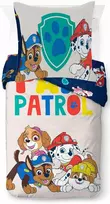 Nickelodeon Paw Patrol 100% medvilnės viengulis antklodės užvalkalų komplektas – Chase ir Skye pilka patalynė su pagalvės užvalkalu 80 x 80 cm