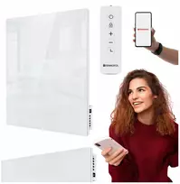 Stiklinė infraraudonųjų spindulių šildymo plokštė, valdoma programėle Tf-gw350