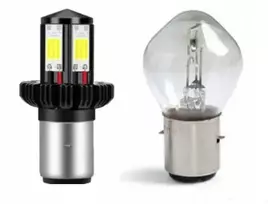 Led lemputė motoroleriui motociklui Ba20d S2 Led 12w