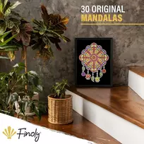 Mandala Spalvinimo Knyga Suaugusiems, A4, Spiralinis Rišimas, "naktis"