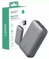 Aukey Pb-y57 Spark Mini Bank 20000mah Pd ir Qc 3.0 Usb-c 22.5w Led + kabelis