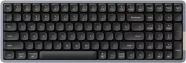 Žemo profilio mechaninė klaviatūra Flow, 100 klavišų įkraunama belaidė klaviatūra su Bluetooth ir laidiniu ryšiu, skirta Windows, Mac / Juodas Phantom Tactile Switches Us išdėstymas