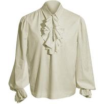 Stylish Steam Punk Vintage Male Outfit Set With Elegant Polyester Fabric For All Genders 2XL white