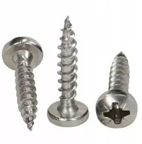 Nerūdijančio plieno medvaržčiai 4,5x30 mm, 6 vnt.