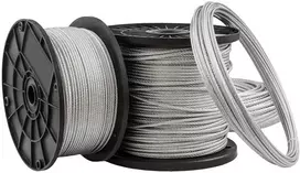 25 metrų trosas 3 mm cinkuotas En 12385-4 6x7+fc lynas cinkuotas