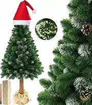 Dirbtinė eglutė ant kamieno Diamond Premium pušis 220cm tanki lux + kepurė