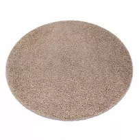 Kilimas Soffi apvalus shaggy 5cm smėlio spalvos 160 cm