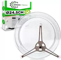 LG Stiklinis mikrobangų krosnelės lėkštės laikiklis 24.5 cm