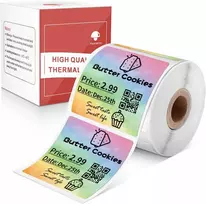 Terminės etiketės Phomemo M110/m120/m200/m220/m221, 50x50mm, spalvotos