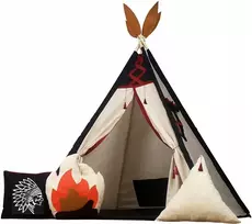 Indėniškas tipis vigvamas apachas su stabilizatoriumi