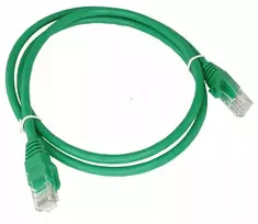 Lan kabelis 1m patchcord utp cat 5e tinklo rj45 internetinis žalias rj 45