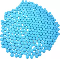 Apvalios mini jade mozaikos plytelės 12 mm 500g apvalūs stiklo mozaikos gabalėliai amatams gėlių vazonams vazoms puodeliams sodo dekoravimui mozaikos gamybai (sky mėlynas)