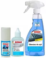 Automobilio stiklų ir spynų atitirpinimo rinkinys + Sonax sandariklių lazdelė
