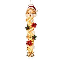 Lighted Holiday Window Decoration with Plastic Body and Hanging Point for Indoor or Covered Outdoor Christmas Display