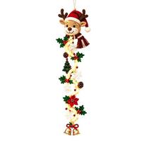Lighted Holiday Window Decoration with Plastic Body and Hanging Point for Indoor or Covered Outdoor Christmas Display